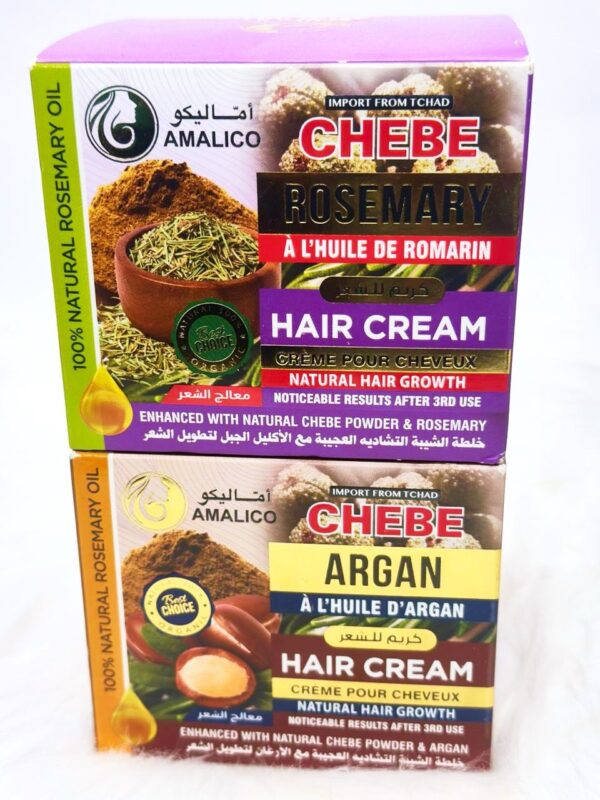 Amalico Chebe  Rosemary Hair Cream and Argan Hair Cream - Image 3