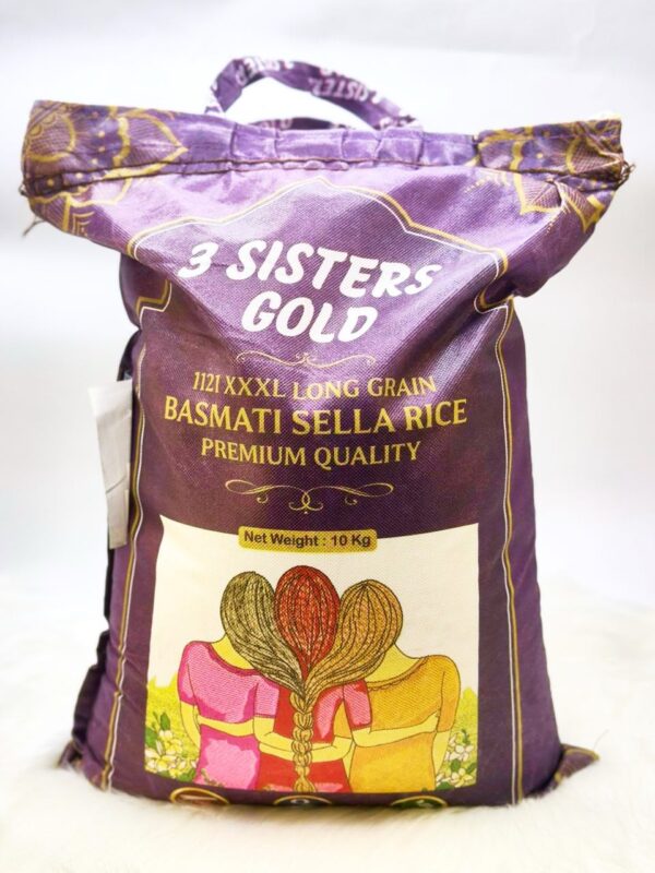 3 Sisters Gold Basmati Sella Rice( 10kg)