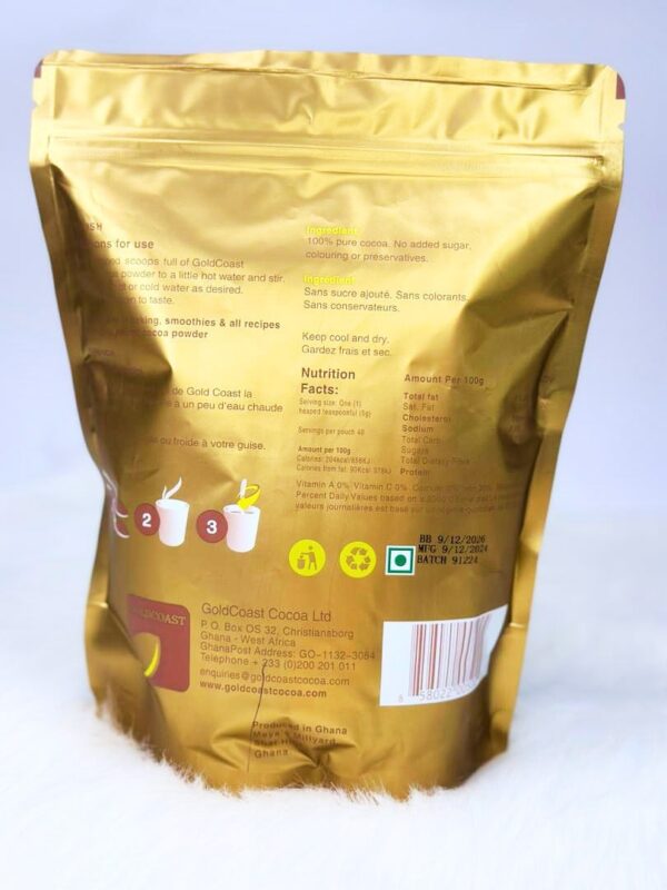 Gold Coast Natural Cocoa Powder;(400g) - Image 4