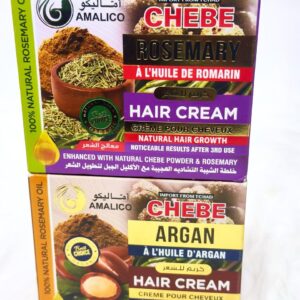 Amalico Chebe  Rosemary Hair Cream and Argan Hair Cream